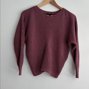 J. Jill Wearever Collection Plum Knit Top sweater